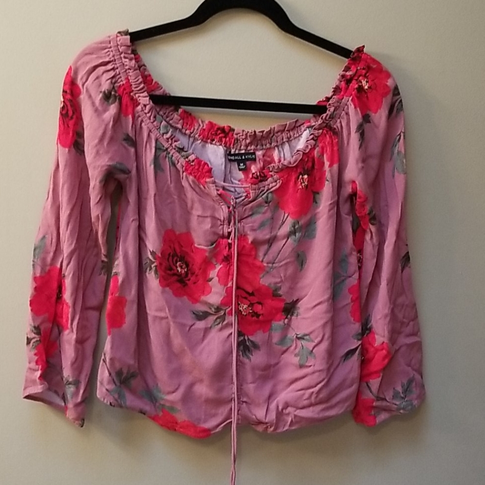 Pacsun Pink Flower top